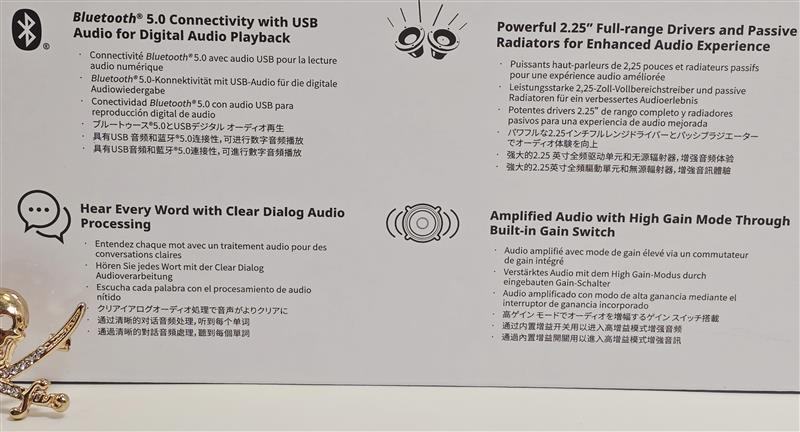 Creative Pebble V3 USB-C Bluetooth Speakers Open Box New