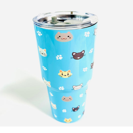 ๐ฑ KEDRIAN 30oz Stainless Steel Cat Tumbler w/ Lid New