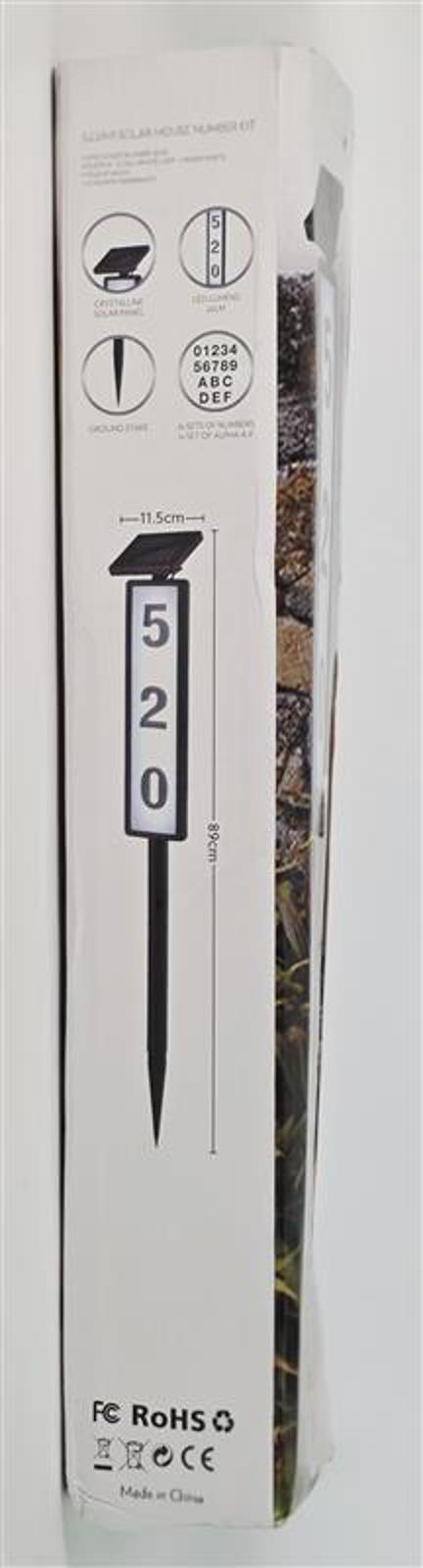 ๐ Illumi Solar House Number Light Kit โ Outdoor LED (New Damaged Box)