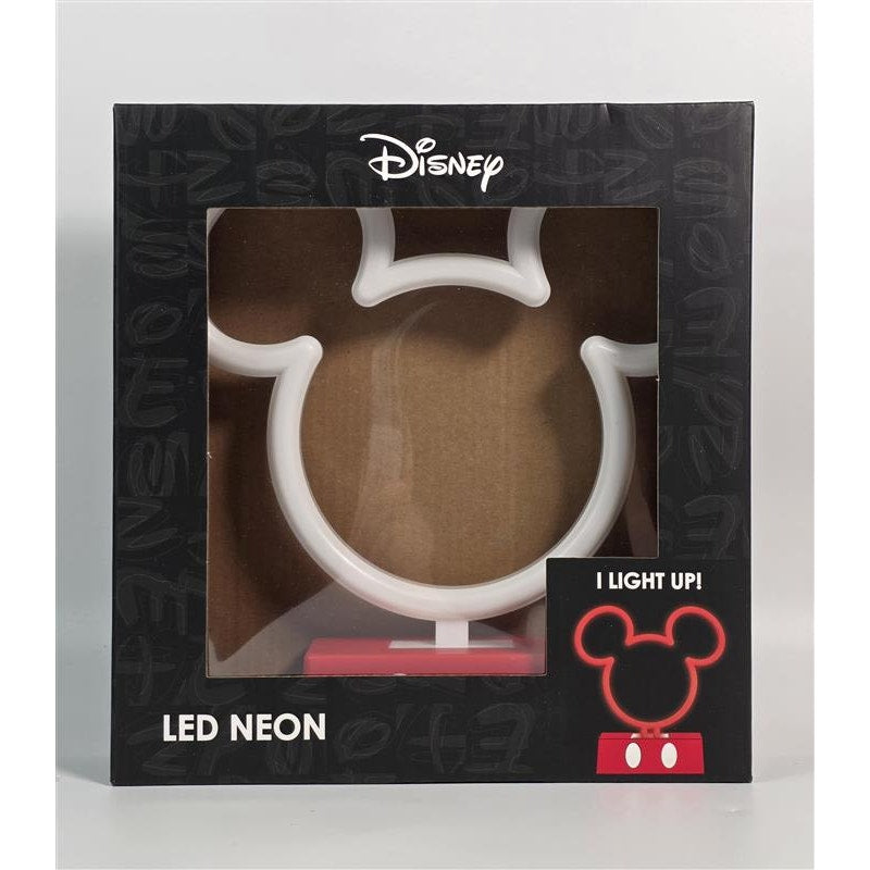 🐭💡 Disney Mickey Mouse LED Neon Light Lamp (Battery) White/Red NIB