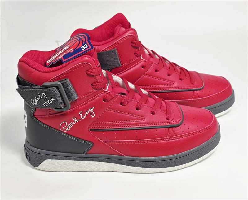 Patrick Ewing 33 HI Orion Sneakers Red Black Size 8.5