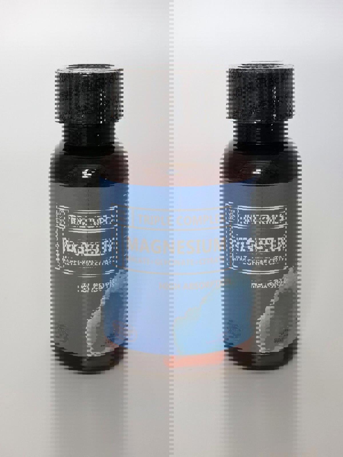 Triple Complex Magnesium – Glycinate, Citrate, Malate (90 ct)