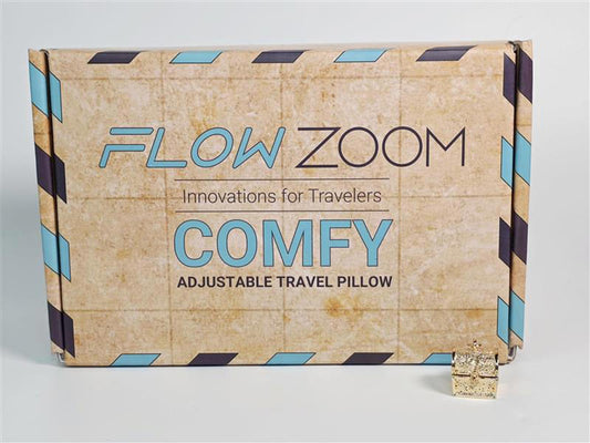 โ๏ธ Flow Zoom โComfyโ Adjustable Travel Pillow โ Innovations for Travelers