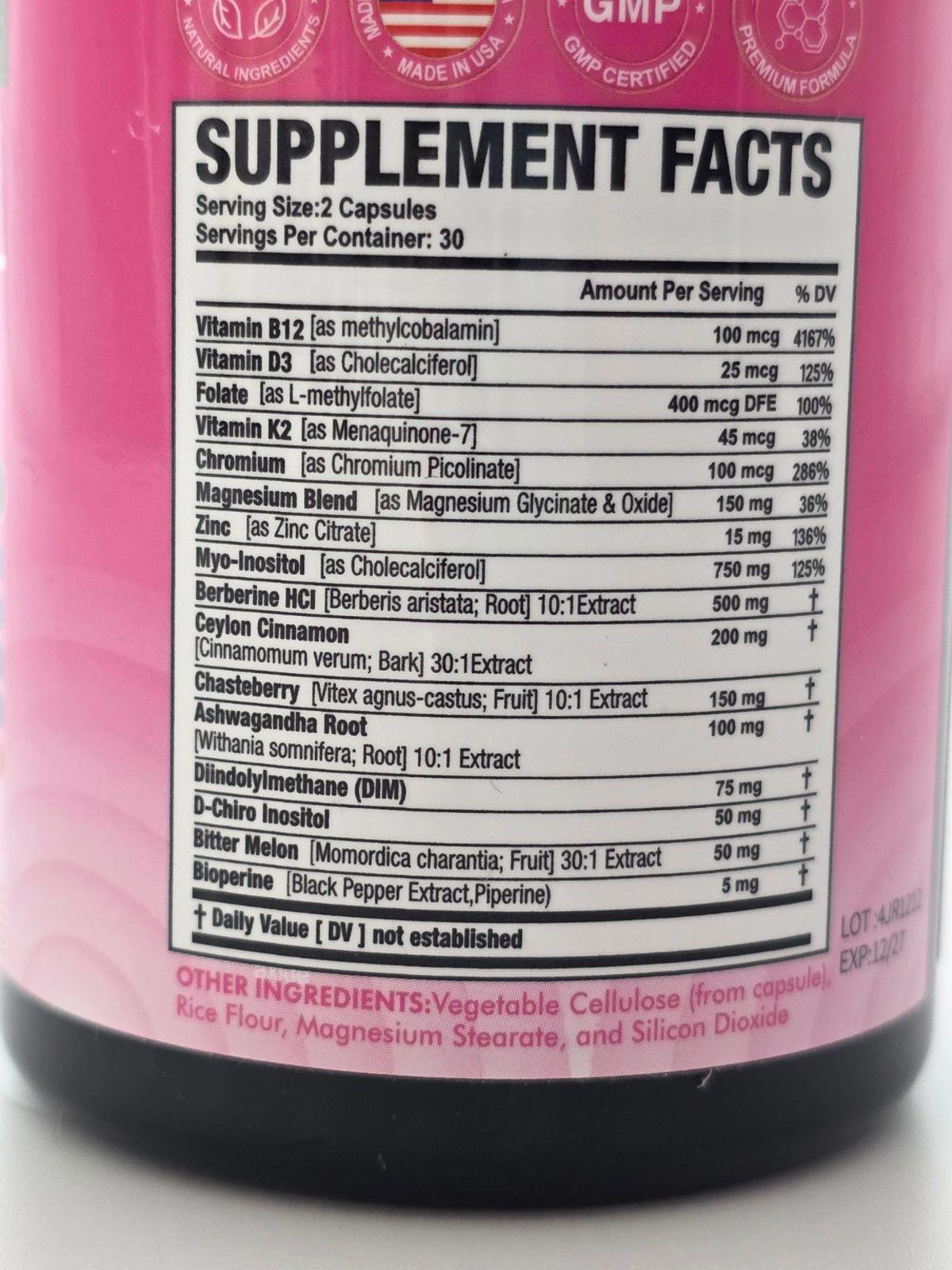Zoyava Myo-Inositol Hormone Support – 16-in-1 Extra Strength: