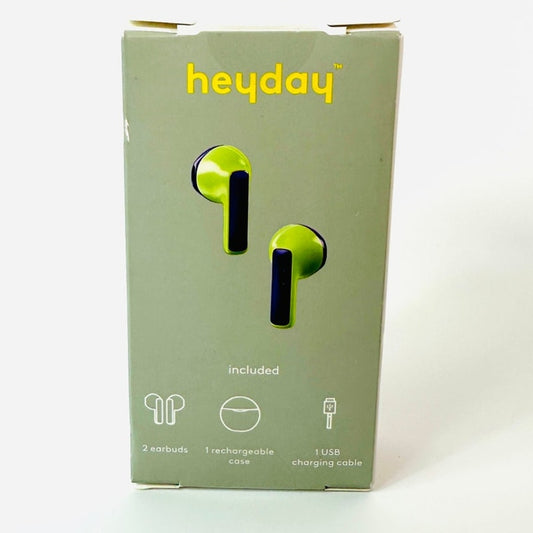 Heyday True Wireless Earbuds Neon Green Bluetooth Headphones Target New