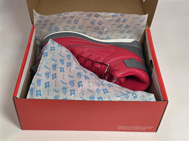 Patrick Ewing 33 HI Orion Sneakers Red Black Size 8.5