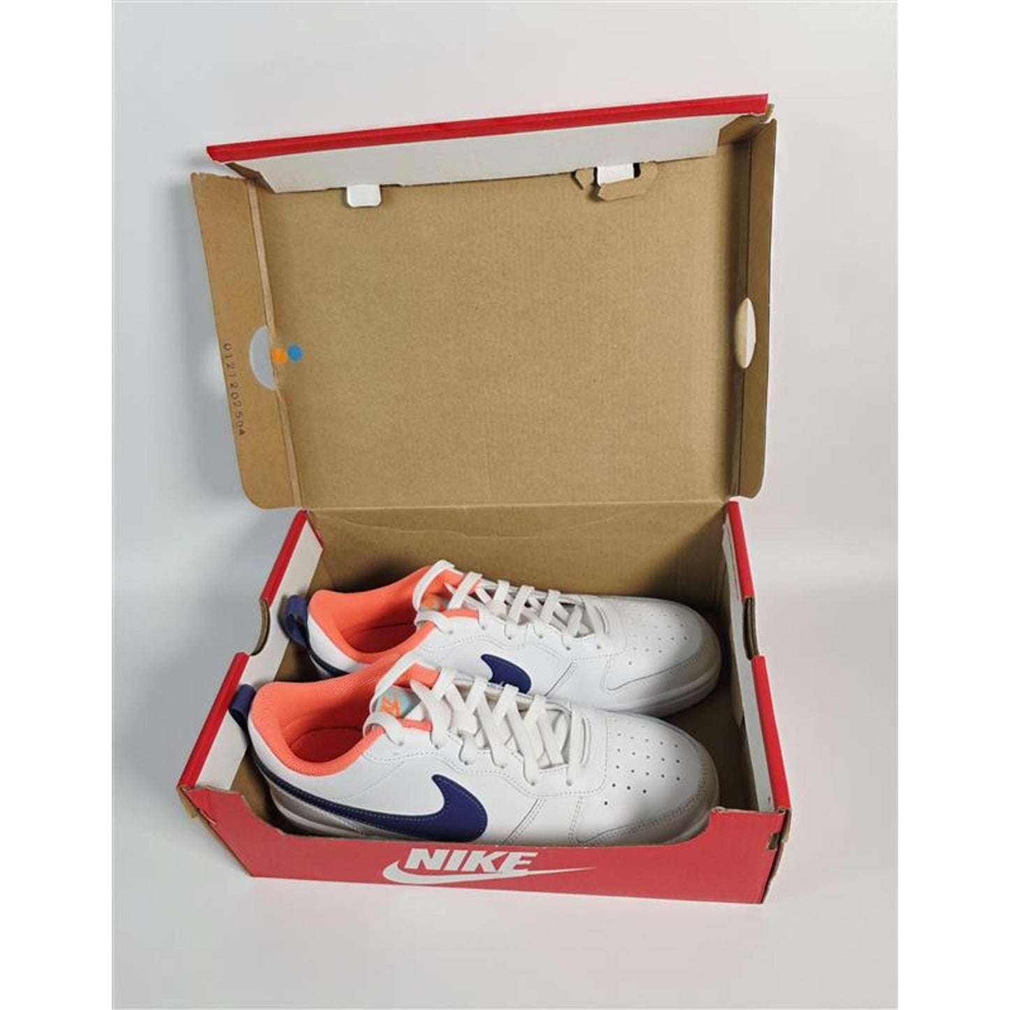 👟 Nike Court Vision Low Next Nature – White/Navy/Crimson (Women’s 8.5)