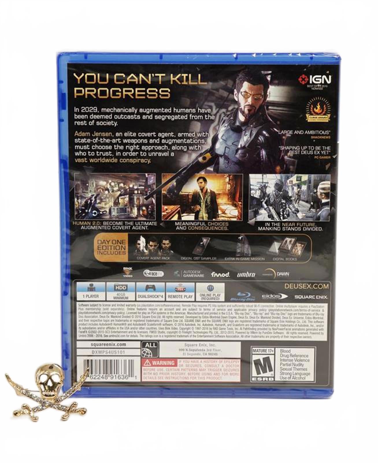 🎮 PS4 – Deus Ex: Mankind Divided (Day One Edition, New & Sealed)