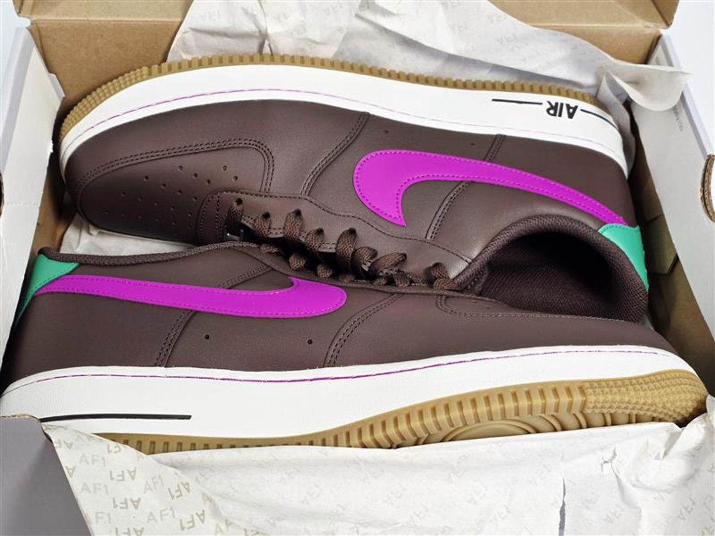 Nike AF1 Low “Willy Wonka” Brown/Purple/Green NIB