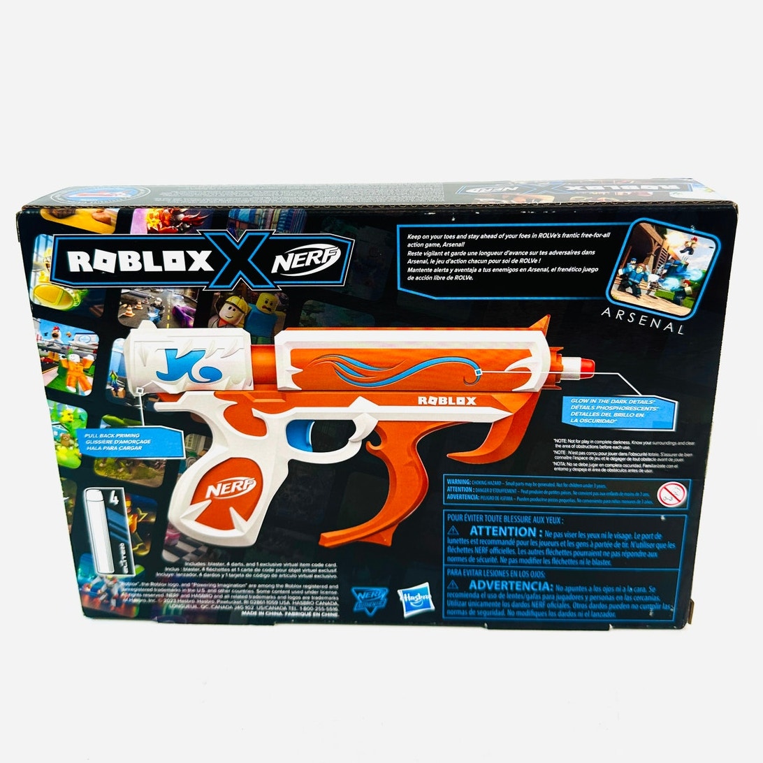 NERF Roblox Arsenal Soul Catalyst Dart Blaster Glow In Dark Toy Code New