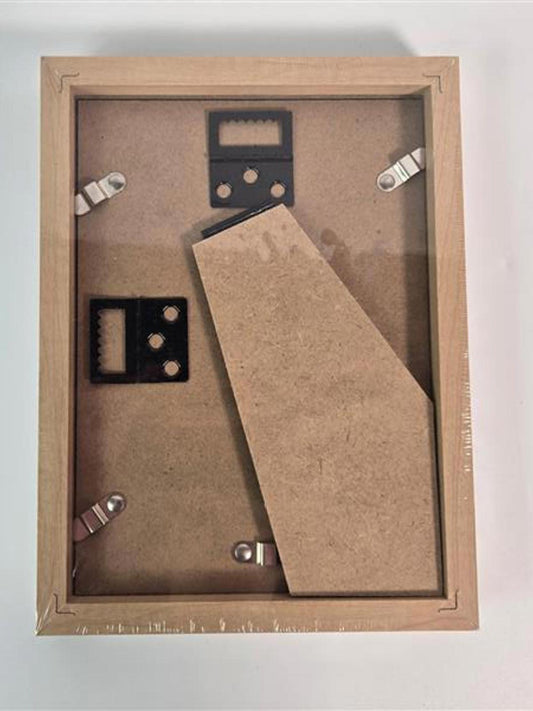 ๐ผ๏ธ 7-Inch Wooden Photo Frame Set โ Natural Finish (10-Pack)