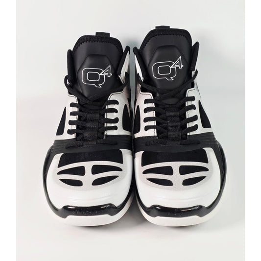 🏀 Q4 Sports Q4MB-006 “Bright White / Jet Black” Basketball Shoes – Size 10.5