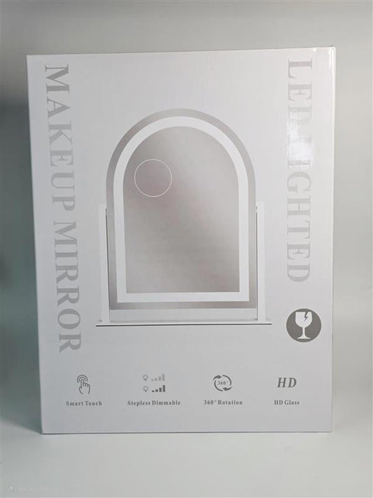 ๐ก Ginten Arched LED Makeup Mirror โ Gold (10x Magnification)