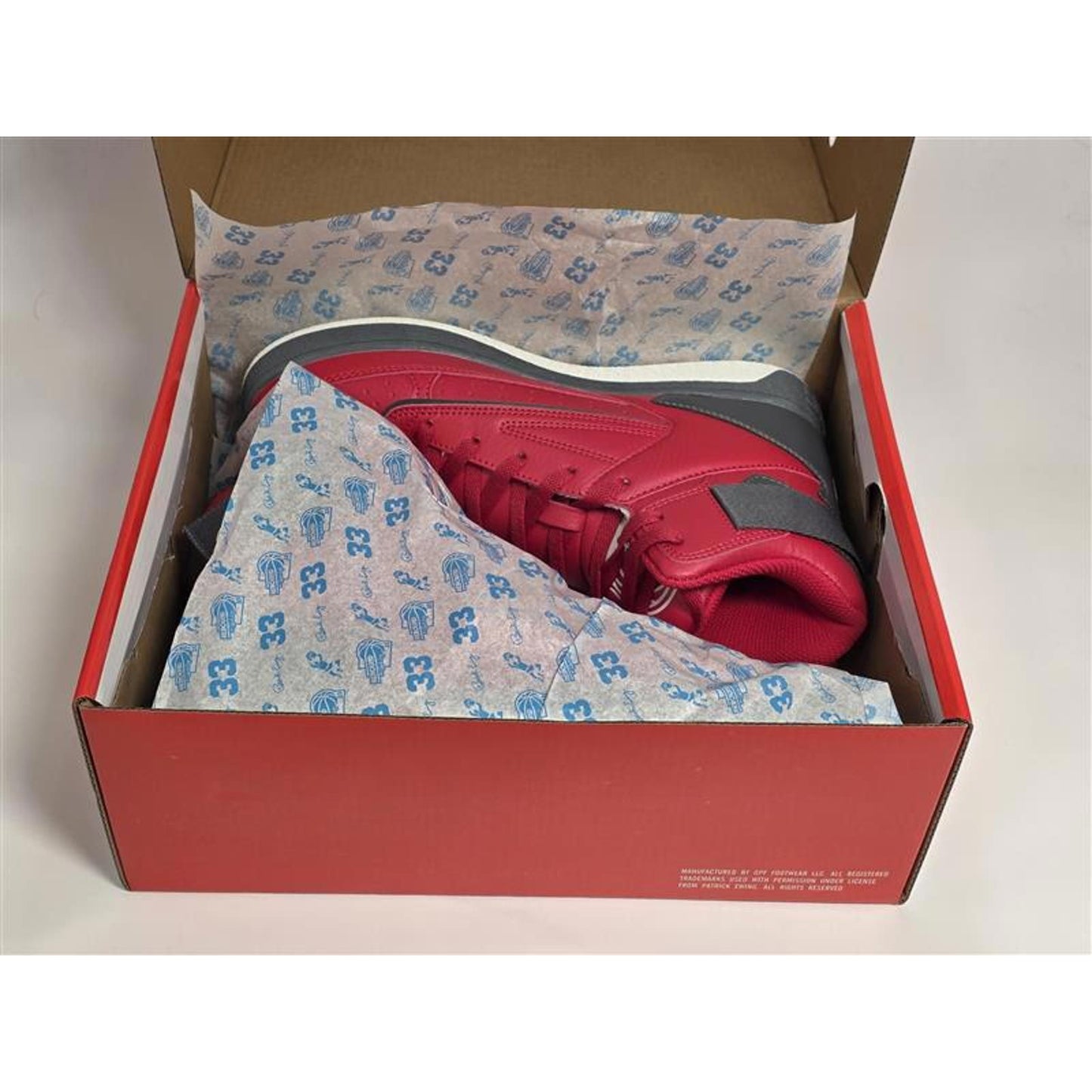 Patrick Ewing 33 HI Orion Sneakers Red Black Size 8.5