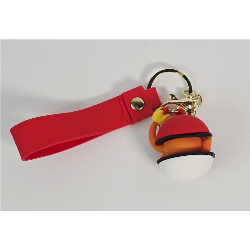 🔥🔑 Pokémon Charmander Poké Ball Wristlet Keychain Strap (Red)