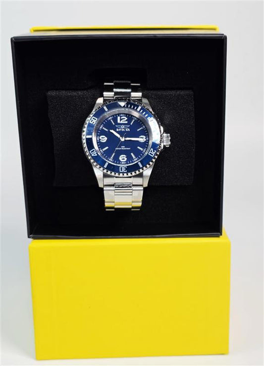 💙 Invicta Pro Diver Men’s Stainless Steel Watch – Blue Dial