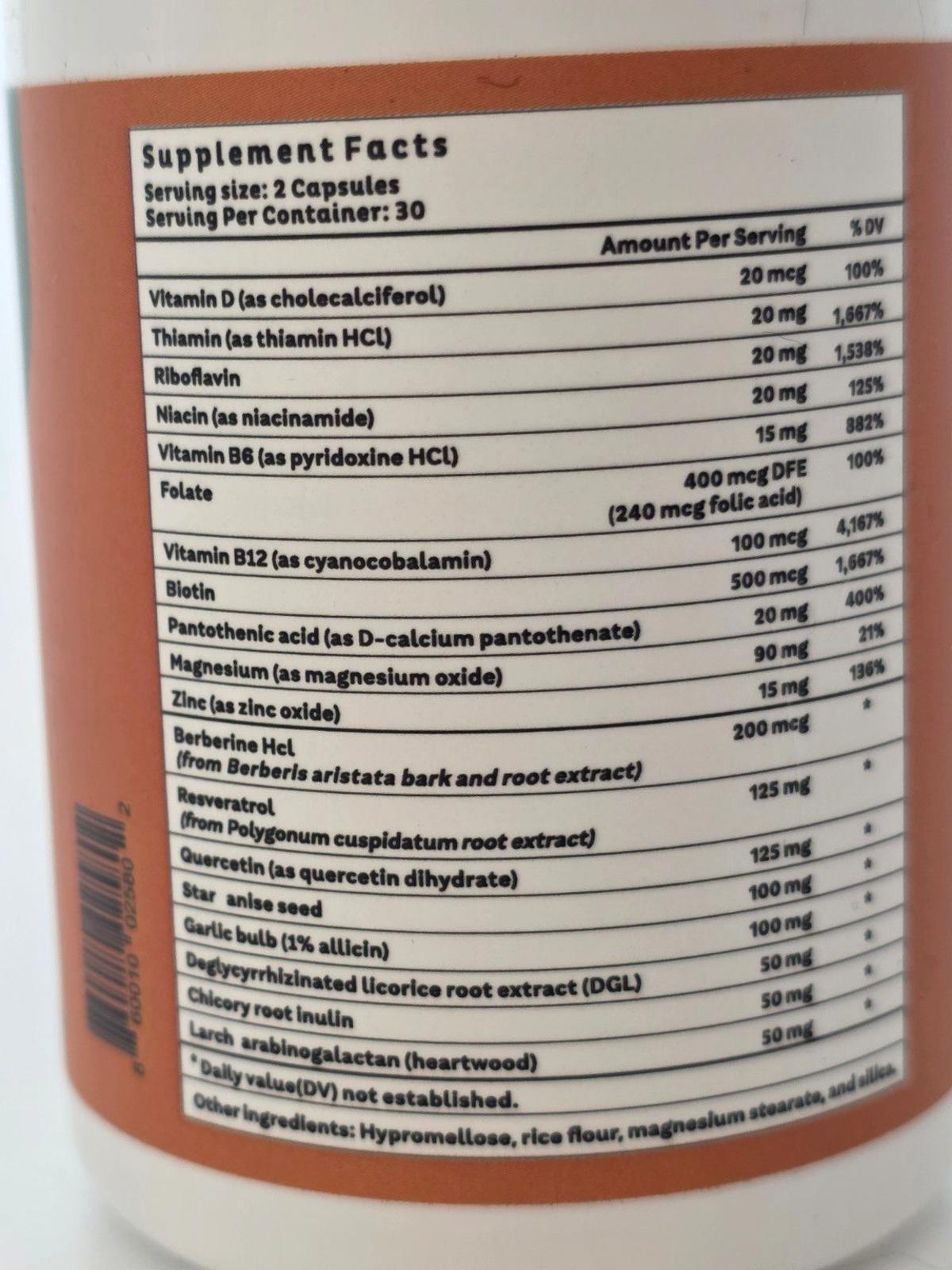 Emma Gut Support Capsules – Digestive + Bloat Relief (60 ct)