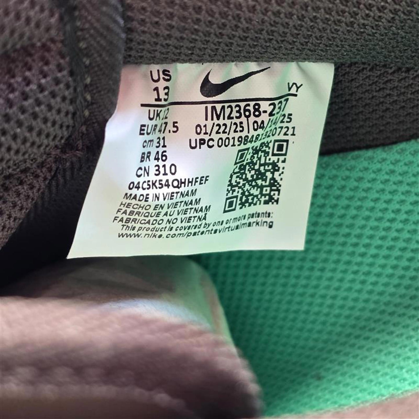 Nike AF1 Low “Willy Wonka” Brown/Purple/Green NIB