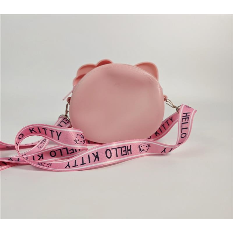 π Hello Kitty Silicone Coin Purse β’ Pink β’ Lanyard Strap