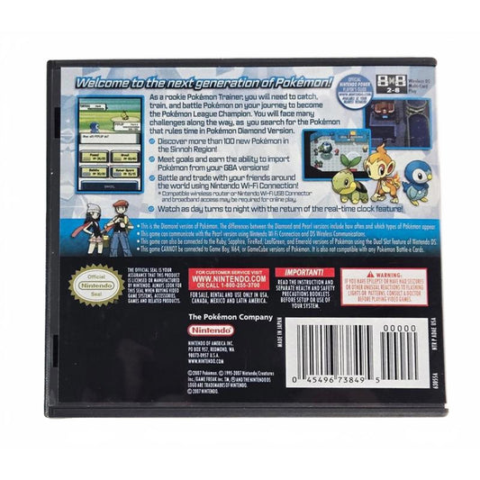 ๐ Pokรฉmon Diamond Version (Nintendo DS)
