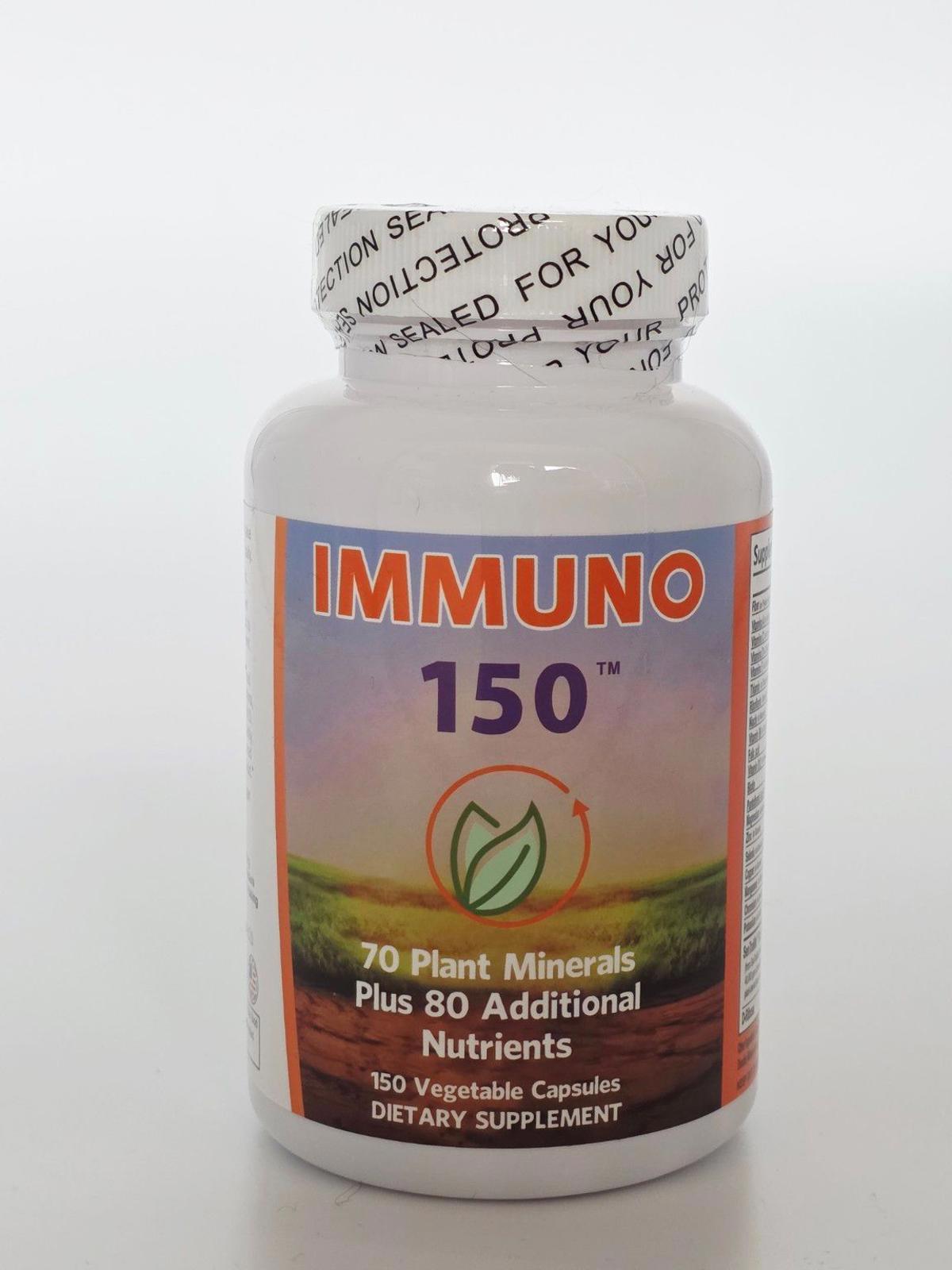 Immuno 150 – 150 Capsules 70 Plant Minerals + 80 Nutrients