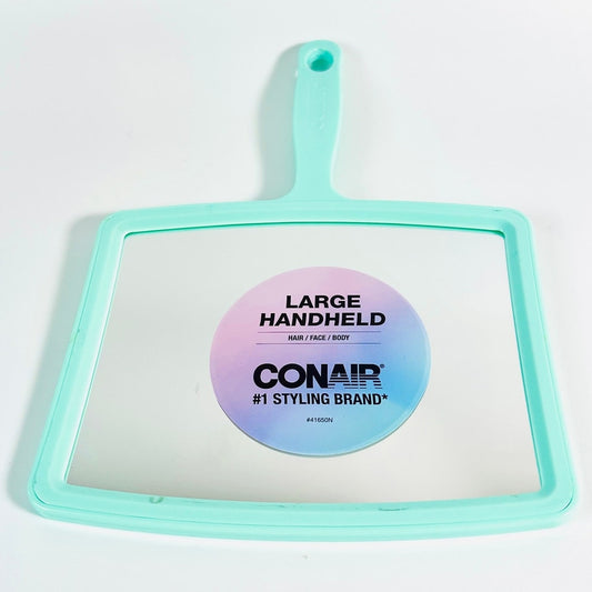 🪞 Conair Large Handheld Styling Mirror Teal New