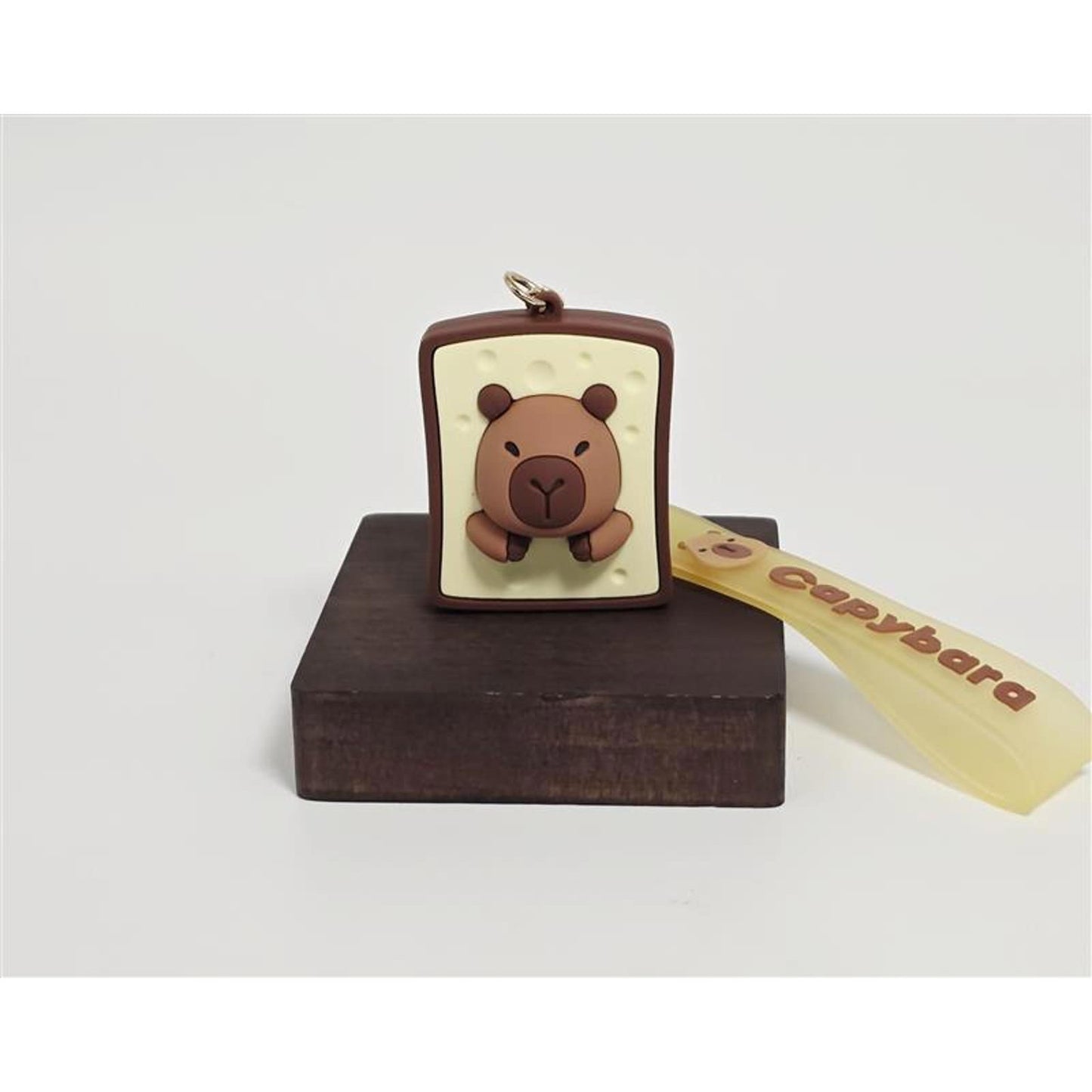 🐻 Capybara Bread Keychain Charm
