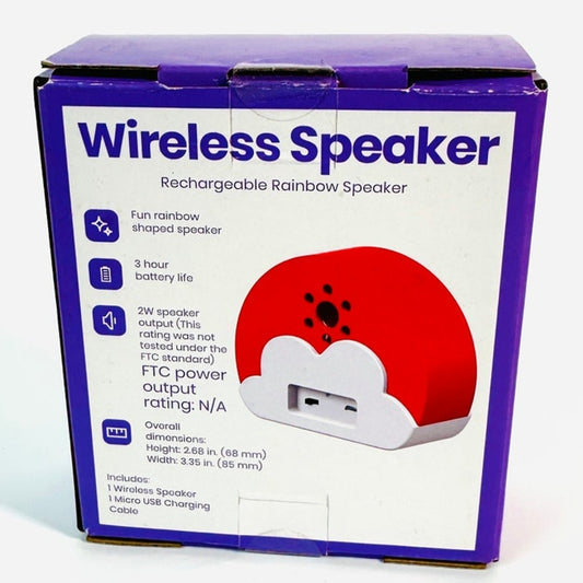 Rainbow Cloud Wireless Speaker Rechargeable Target Exclusive Mini Portable New