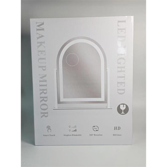 💡 Ginten Arched LED Makeup Mirror – Gold (10x Magnification)