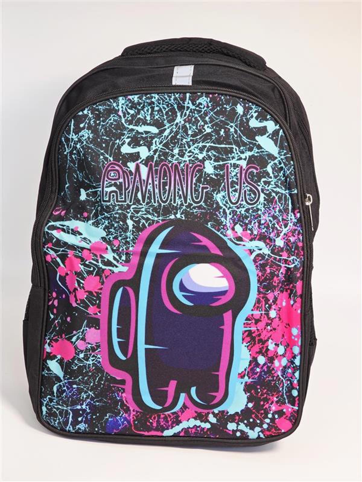 Among Us Backpack – Splatter Neon Gaming School Bag