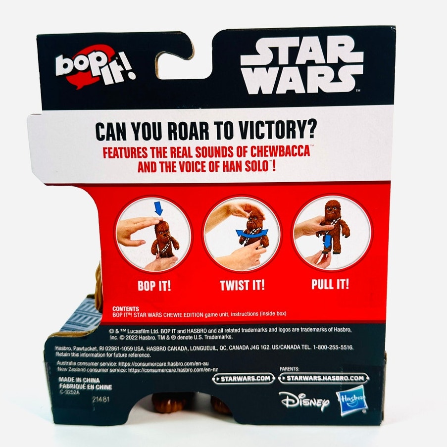 Hasbro Gaming Star Wars Bop It Chewie Electronic Game Chewbacca Toy New
