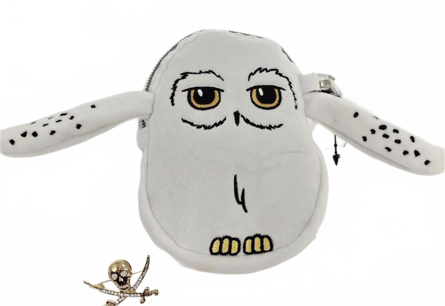 Harry Potter Hedwig Owl Plush Wristlet Purse White