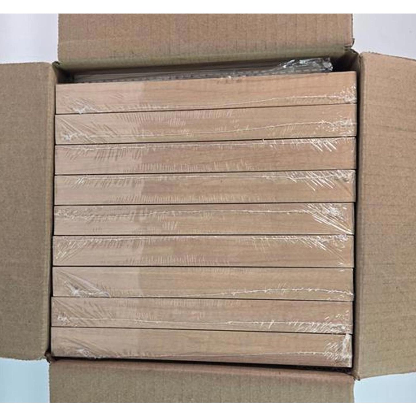 🖼️ 7-Inch Wooden Photo Frame Set – Natural Finish (10-Pack)
