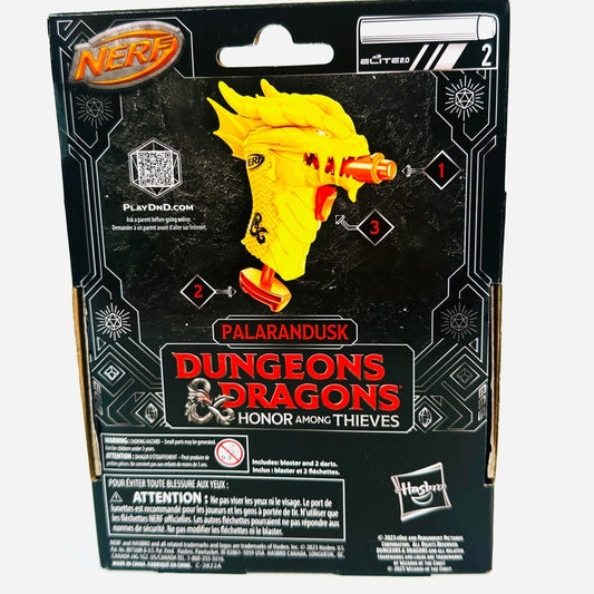NERF Dungeons Dragons Palarandusk Gold Dragon Dart Blaster Honor Among Thieves