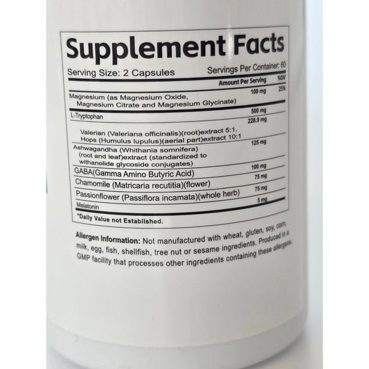 Sleep Support β Advanced Multi-Ingredient Formula (120 ct)