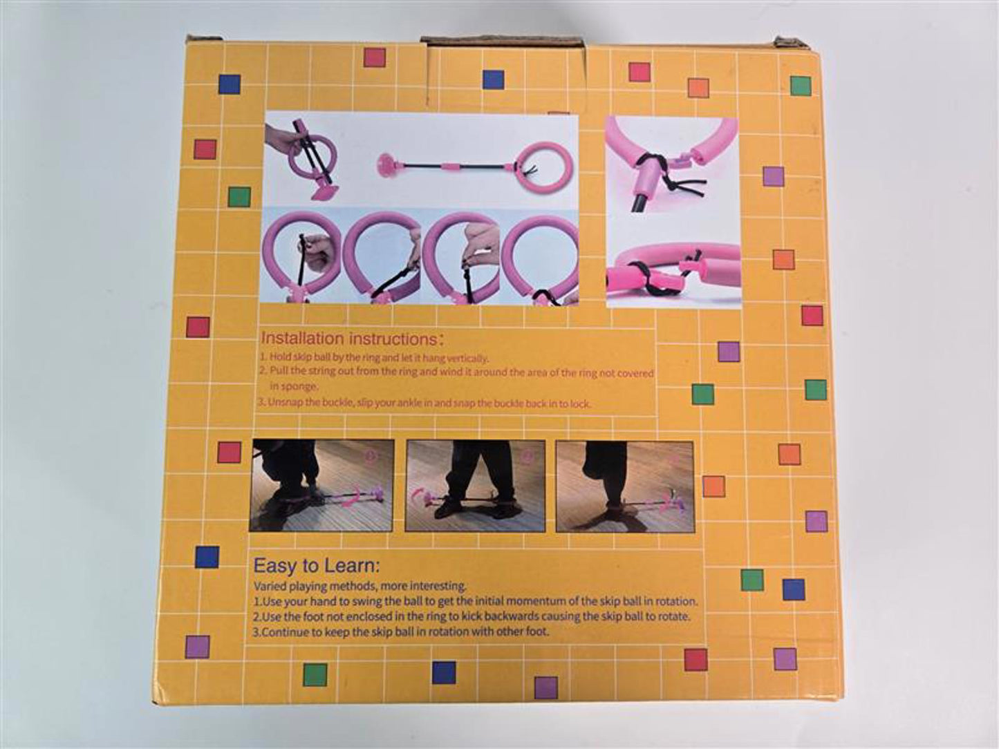 🎉 Kids Ankle Skip Ball – Colorful Jump Game (New in Box)