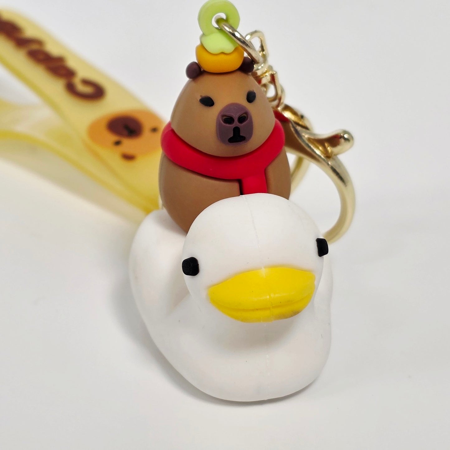 Capybara & Duck Keychain Charm