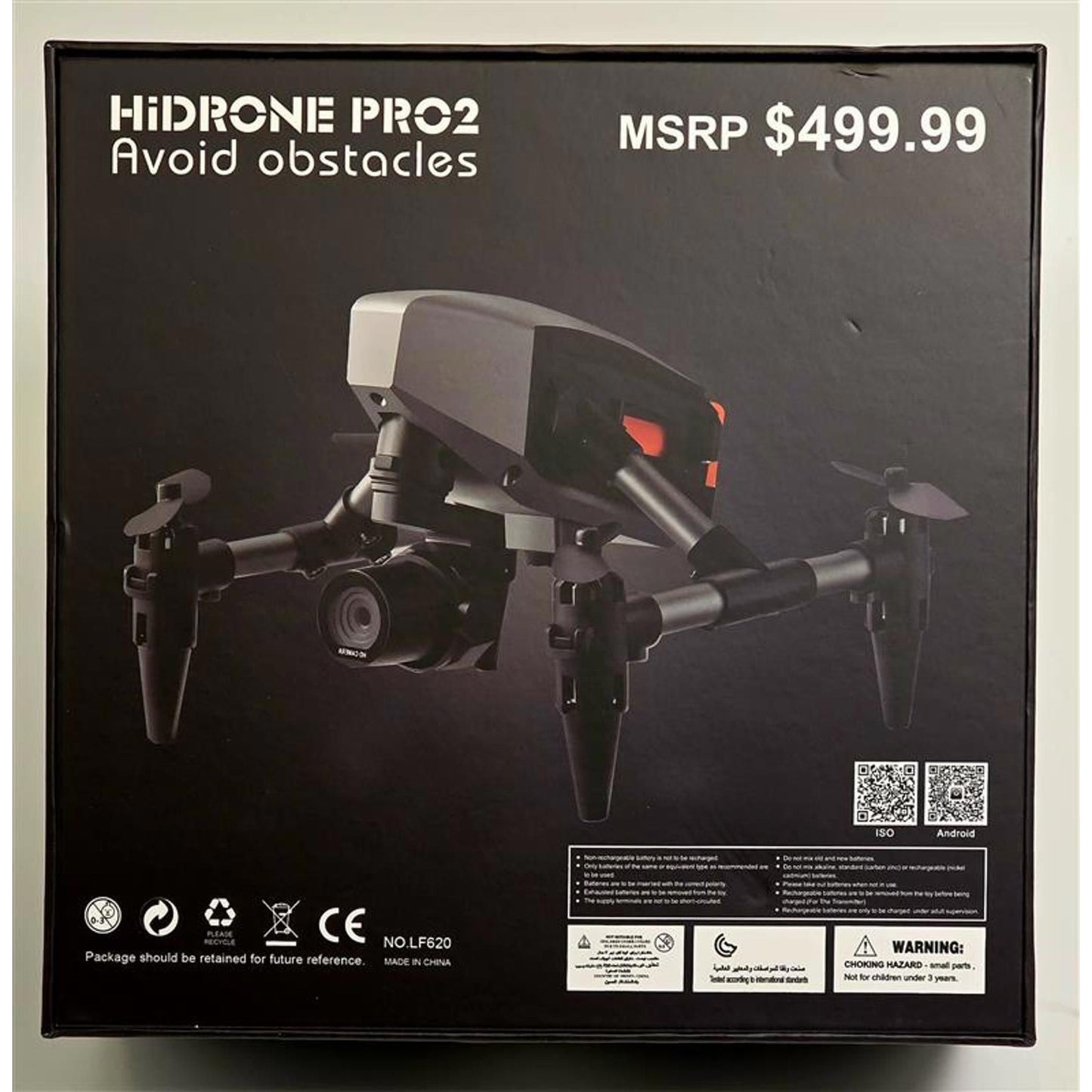 HiDrone Pro2 4K Obstacle Avoidance Drone with Camera