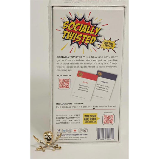 🎉 Socially Twisted Party Game – Card & App Combo (New Sealed)