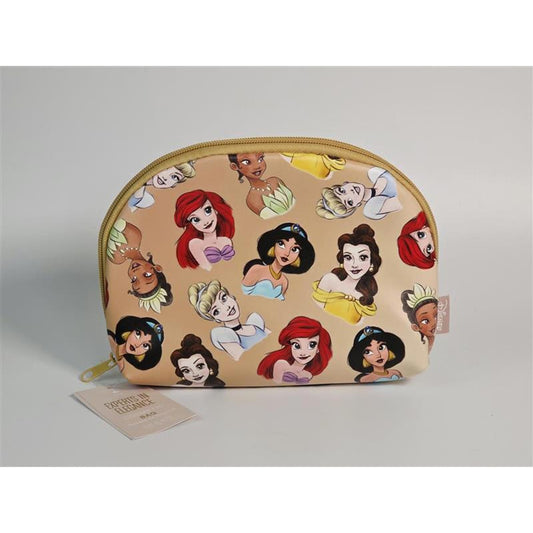 👑 Disney Princess Cosmetic Bag – Ariel, Jasmine, Belle, Tiana & More