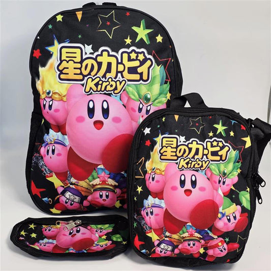 Kirby Backpack Set – Bag, Lunchbox & Pencil Case