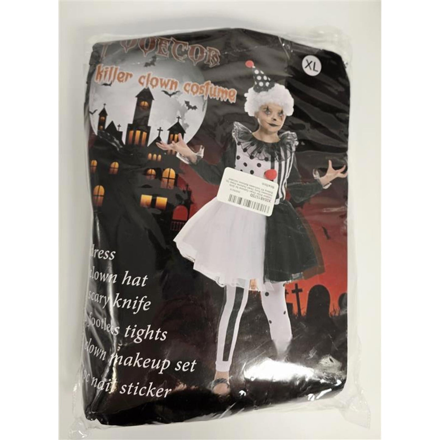 🤡 Killer Clown Halloween Costume – XL