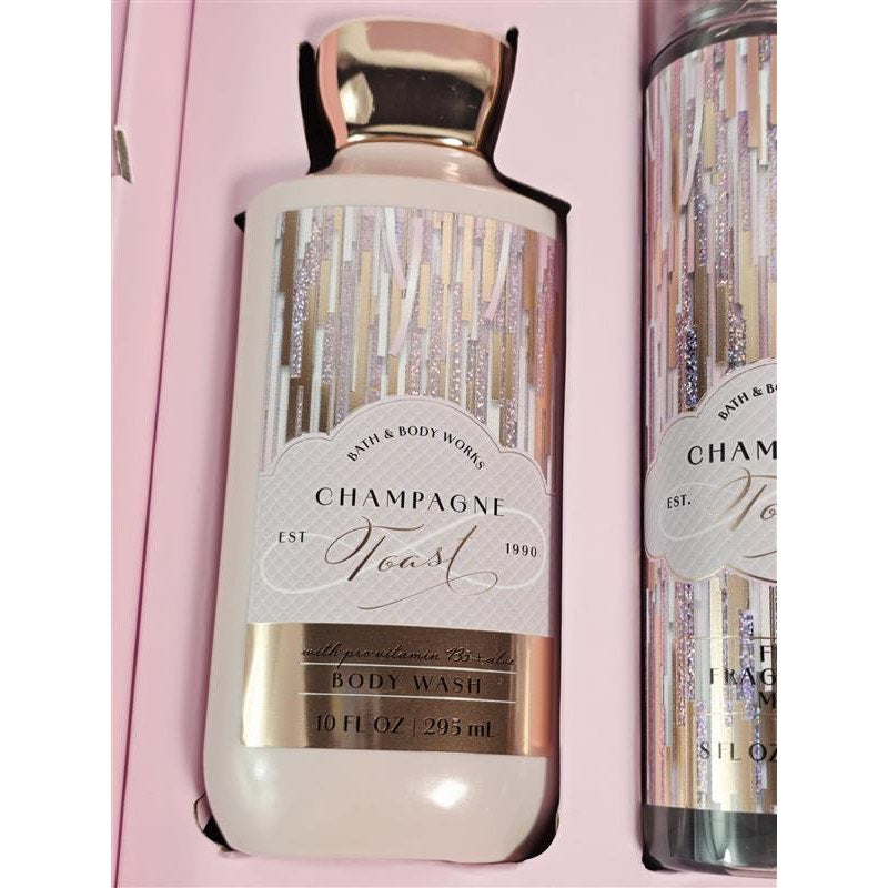 🎁🥂 Bath & Body Works Champagne Toast “Cheers To You” 3pc Gift Set (Boxed)