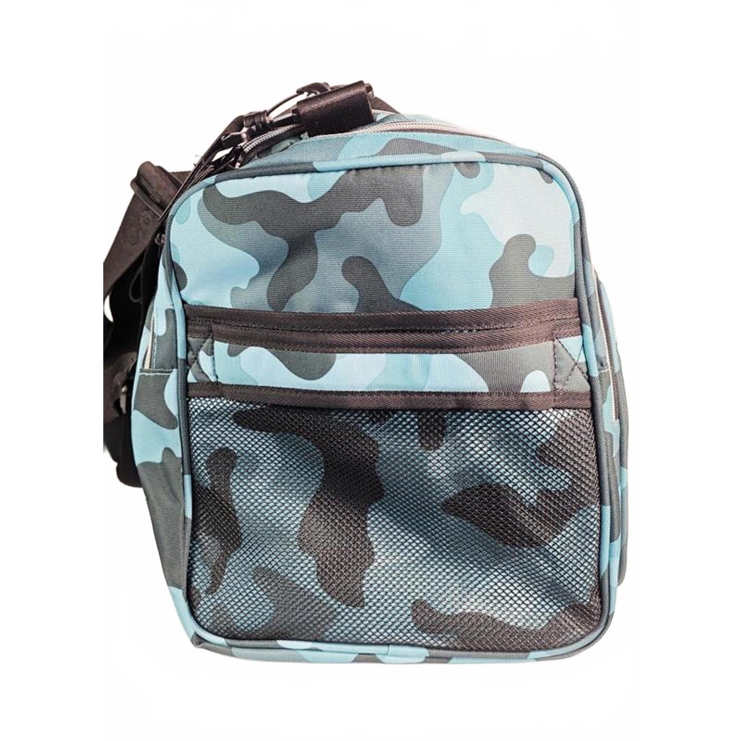 🎒 Cookies Smell Proof Duffle Bag – Blue Camo Edition