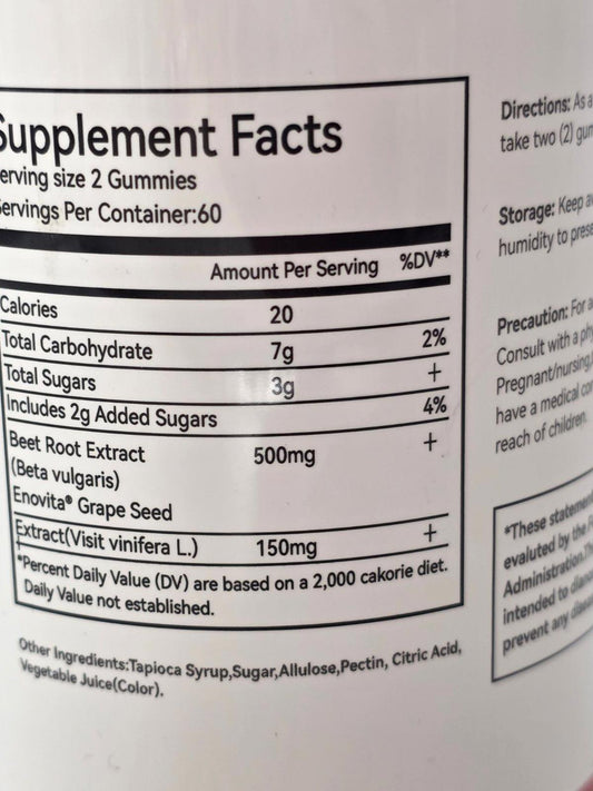 HumanN SuperBeets Gummies – Heart Chews (120 ct)