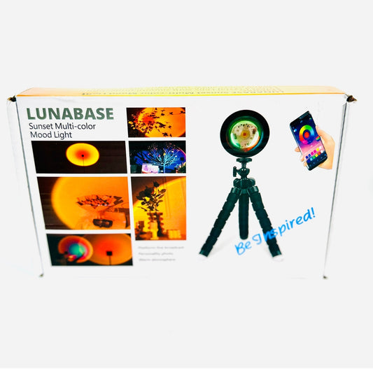 🌅 LUNABASE Sunset Multi-Color Mood Light w/ Tripod New