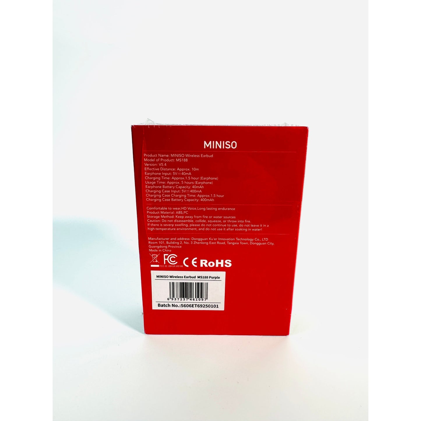 🎧 [MINISO] [MS188 Earbuds] [OS] [New] - Wireless Case with LED Screen