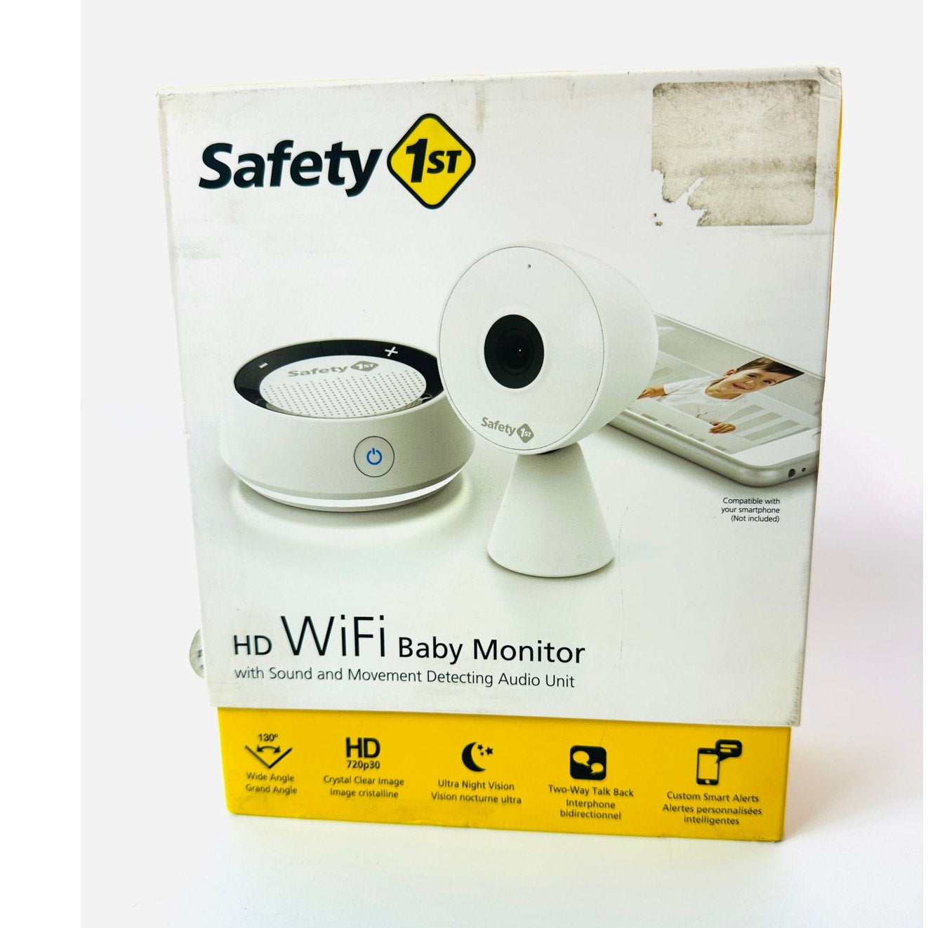 Safety 1st HD WiFi Video Baby Monitor With Sound Movement Audio Unit New