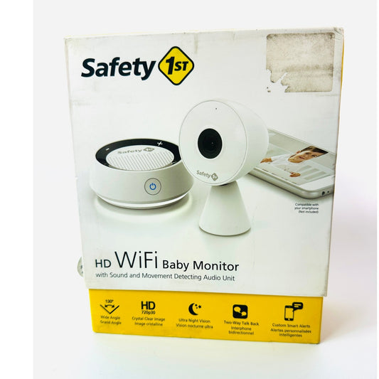 Safety 1st HD WiFi Video Baby Monitor With Sound Movement Audio Unit New