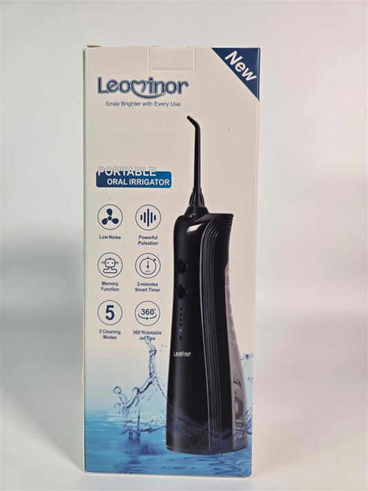 🖤 LeovinoR Portable Oral Irrigator – Cordless Water Flosser (Black)